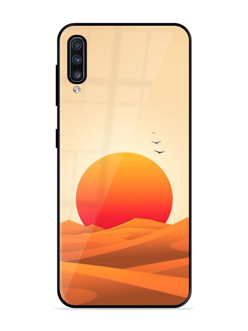 Desert Sunset Glossy Soft Edge Case for Samsung Galaxy A70 Chachhi