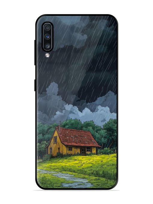 Rainy Day Retreat Glossy Soft Edge Case for Samsung Galaxy A70 Chachhi