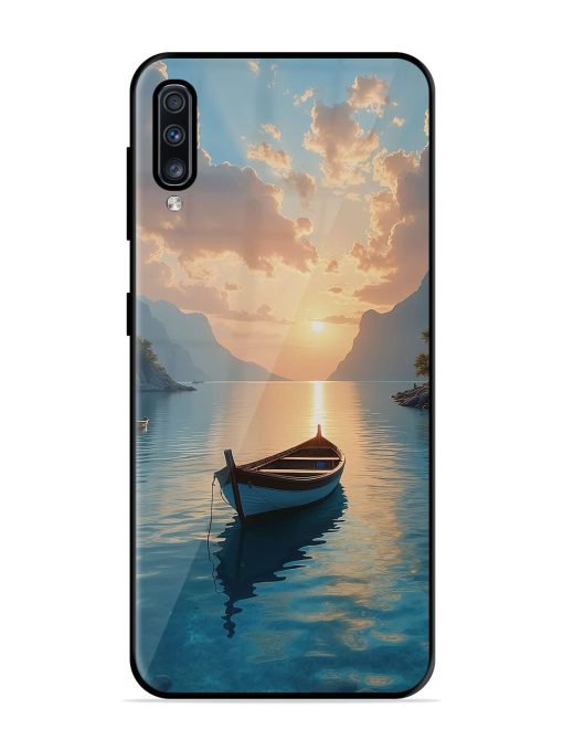 Serene Sunset Glossy Soft Edge Case for Samsung Galaxy A70 Chachhi