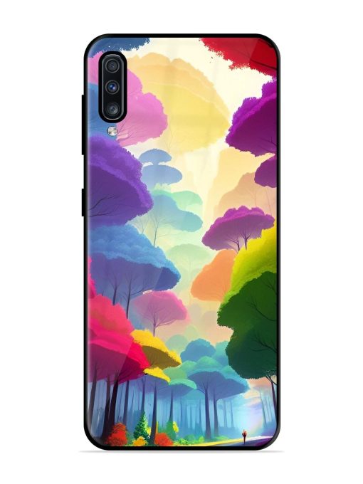 Rainbow Road Glossy Soft Edge Case for Samsung Galaxy A70 Chachhi