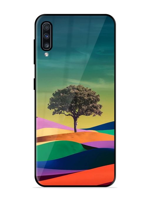 Rainbow'S Lone Sentinel Glossy Soft Edge Case for Samsung Galaxy A70 Chachhi