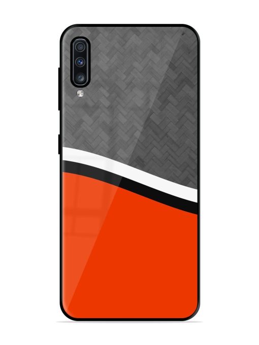 Bold Contrast Glossy Soft Edge Case for Samsung Galaxy A70 Chachhi