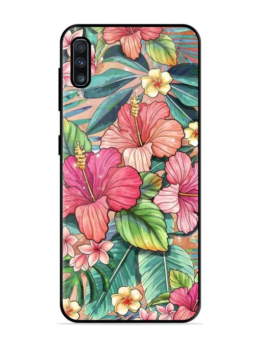 Tropical Tapestry Glossy Soft Edge Case for Samsung Galaxy A70