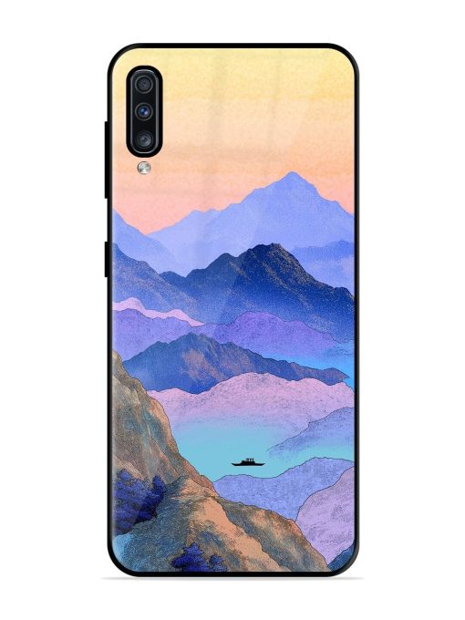 Mountain Mist Glossy Soft Edge Case for Samsung Galaxy A70 Chachhi