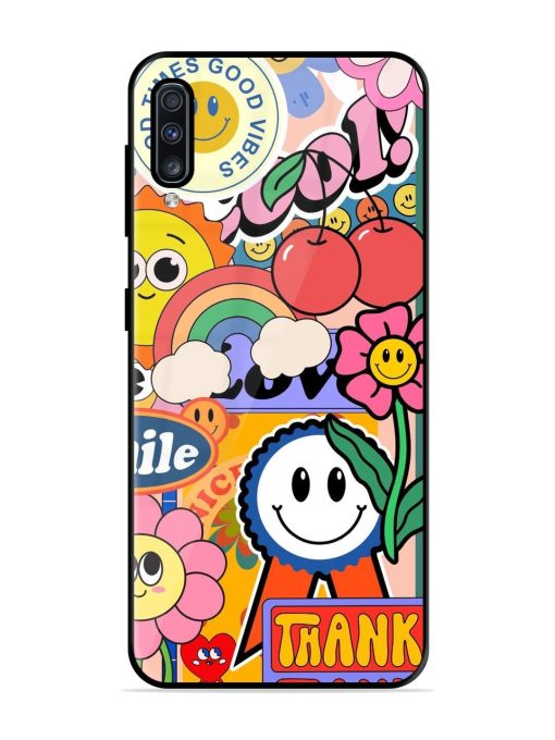 Good Times Good Vibes Glossy Soft Edge Case for Samsung Galaxy A70 Chachhi