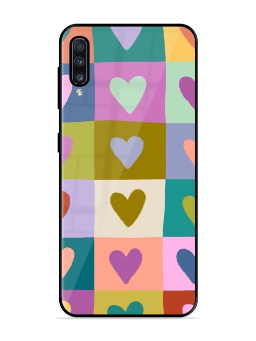 Box Of Hearts Glossy Soft Edge Case for Samsung Galaxy A70 Chachhi