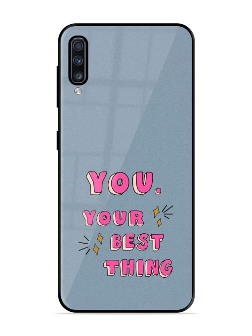 Self-Love Sparkles Glossy Soft Edge Case for Samsung Galaxy A70 Chachhi