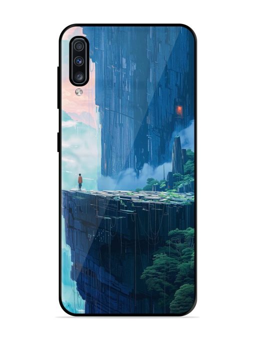 Solitude In The Sky Glossy Soft Edge Case for Samsung Galaxy A70 Chachhi