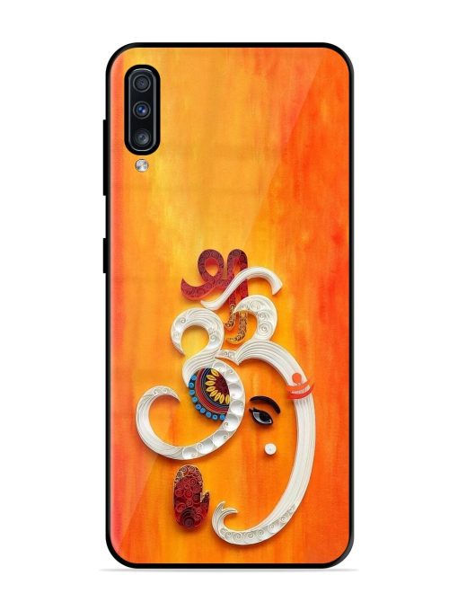 Ganesha In Quilling Art Glossy Soft Edge Case for Samsung Galaxy A70 Chachhi