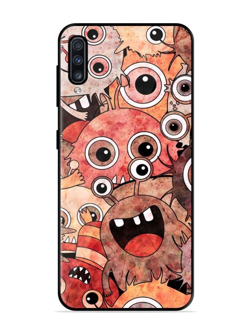 Monster Mash Glossy Soft Edge Case for Samsung Galaxy A70 Chachhi