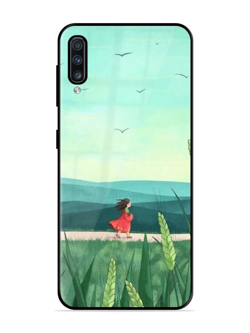 Solitude'S Serenity Glossy Soft Edge Case for Samsung Galaxy A70S Chachhi