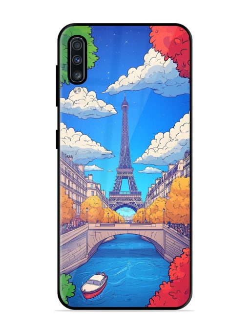 Parisian Panorama Glossy Soft Edge Case for Samsung Galaxy A70S Chachhi