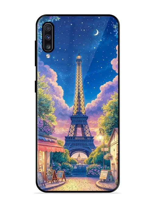 Twilight In Paris Glossy Soft Edge Case for Samsung Galaxy A70S Chachhi