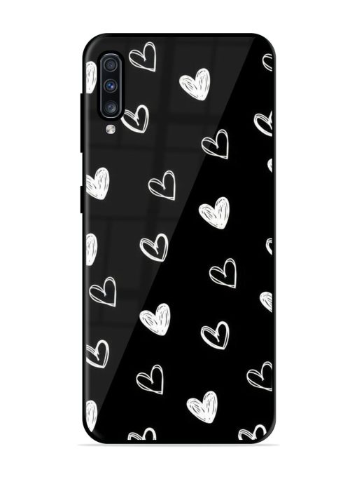 Scattered Hearts Glossy Soft Edge Case for Samsung Galaxy A70S Chachhi