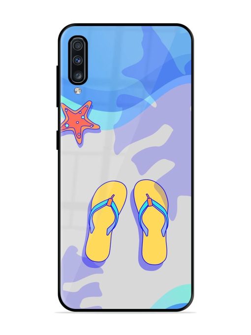 Sandy Toes And Salty Seas Glossy Soft Edge Case for Samsung Galaxy A70S Chachhi