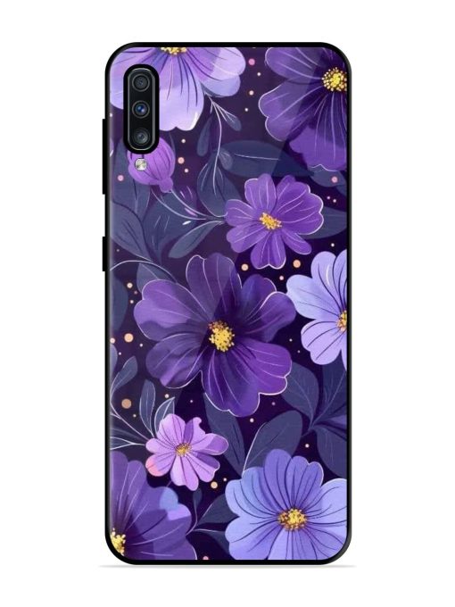 Purple Paradise Glossy Soft Edge Case for Samsung Galaxy A70S Chachhi