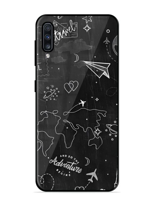 Wanderlust Sketchbook Glossy Soft Edge Case for Samsung Galaxy A70S Chachhi