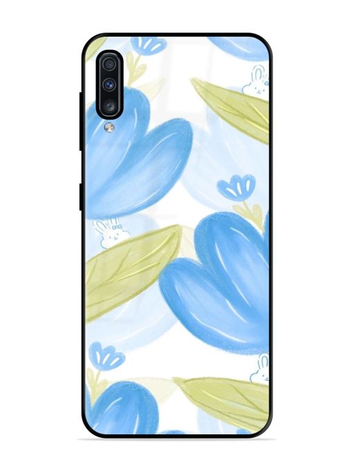 Bunny'S Blue Garden Glossy Soft Edge Case for Samsung Galaxy A70S Chachhi