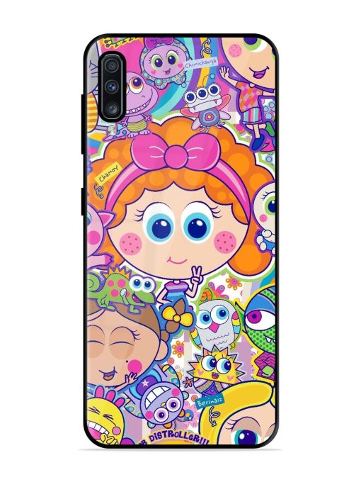 Distroller Friends Glossy Soft Edge Case for Samsung Galaxy A70S Chachhi