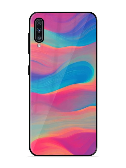 Wavy Wonder Glossy Soft Edge Case for Samsung Galaxy A70S Chachhi