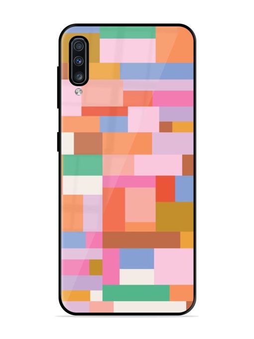 Colorful Chaos Glossy Soft Edge Case for Samsung Galaxy A70S Chachhi