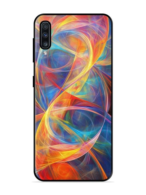 Cosmic Currents Glossy Soft Edge Case for Samsung Galaxy A70S Chachhi