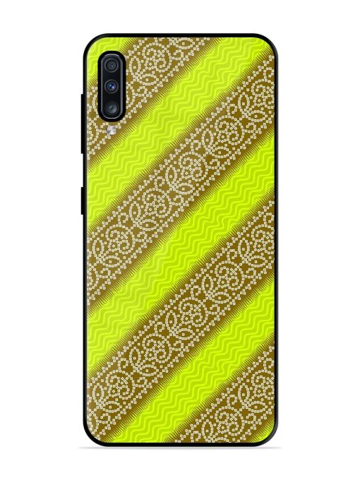 Golden Bandana Bliss Glossy Soft Edge Case for Samsung Galaxy A70S Chachhi