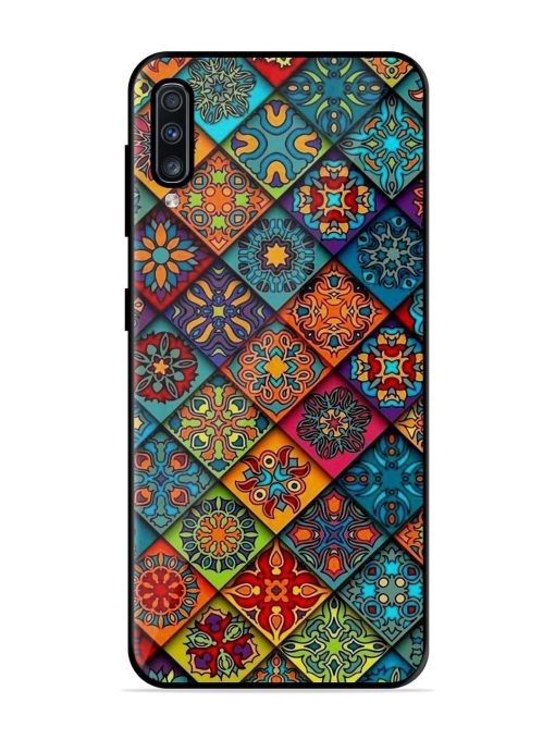 Patchwork Mandala Mosaic Glossy Soft Edge Case for Samsung Galaxy A70S Chachhi