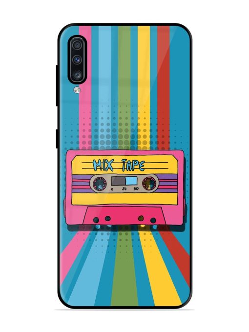 Retro Cassette Tapes Glossy Soft Edge Case for Samsung Galaxy A70S