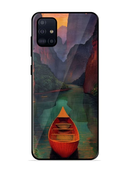 Serene Passage Glossy Soft Edge Case for Samsung Galaxy A71 Chachhi