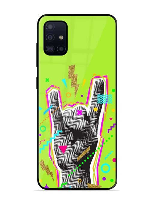 Neon Rock Glossy Soft Edge Case for Samsung Galaxy A71 Chachhi