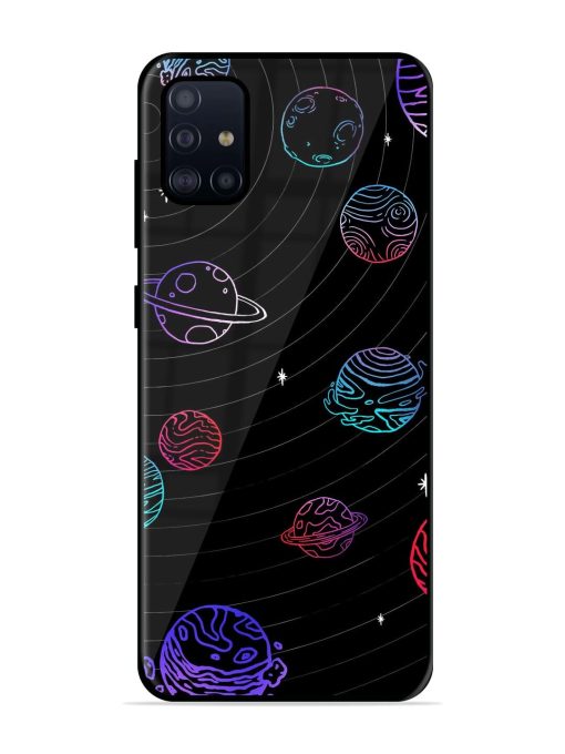 Cosmic Ballet Glossy Soft Edge Case for Samsung Galaxy A71 Chachhi