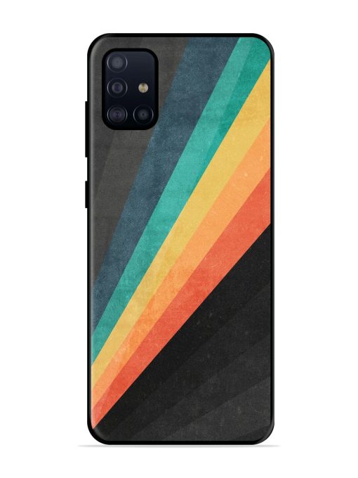 Retro Spectrum Glossy Soft Edge Case for Samsung Galaxy A71 Chachhi