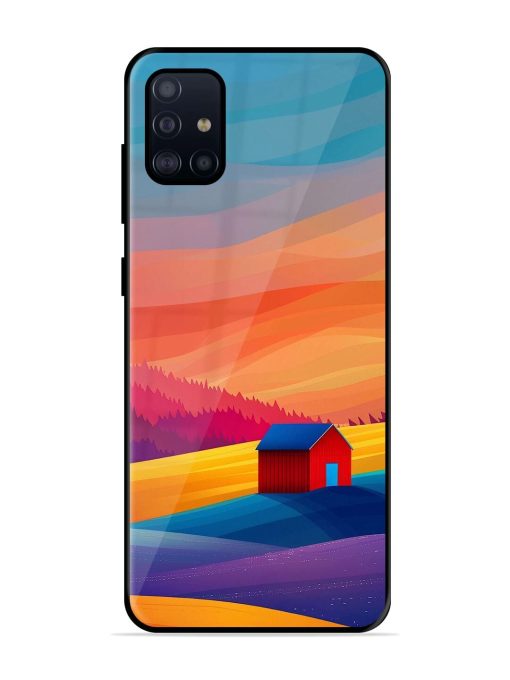 Sunset Solitude Glossy Soft Edge Case for Samsung Galaxy A71 Chachhi