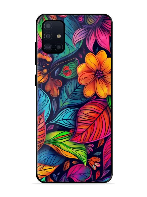 Rainbow Of Blooms Glossy Soft Edge Case for Samsung Galaxy A71