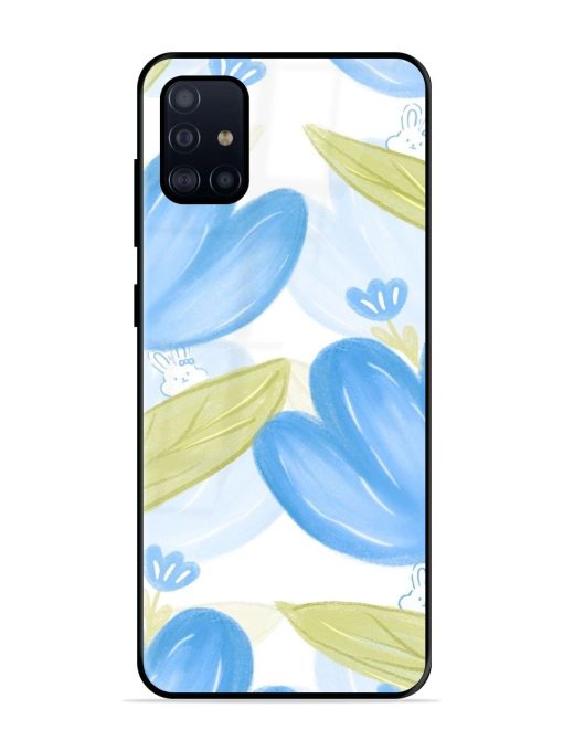 Bunny'S Blue Garden Glossy Soft Edge Case for Samsung Galaxy A71 Chachhi