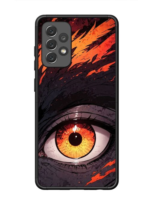 Inferno Gaze Glossy Soft Edge Case for Samsung Galaxy A72 Chachhi