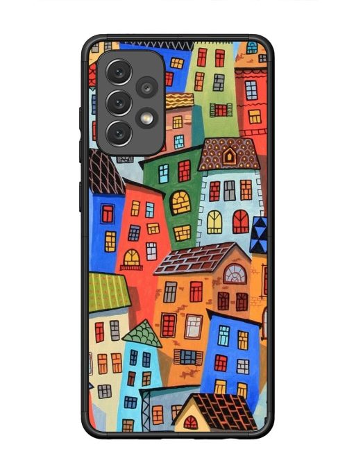 Rainbow House Glossy Soft Edge Case for Samsung Galaxy A72 Chachhi