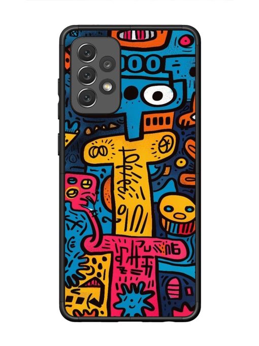 Doodletopia Glossy Soft Edge Case for Samsung Galaxy A72 Chachhi