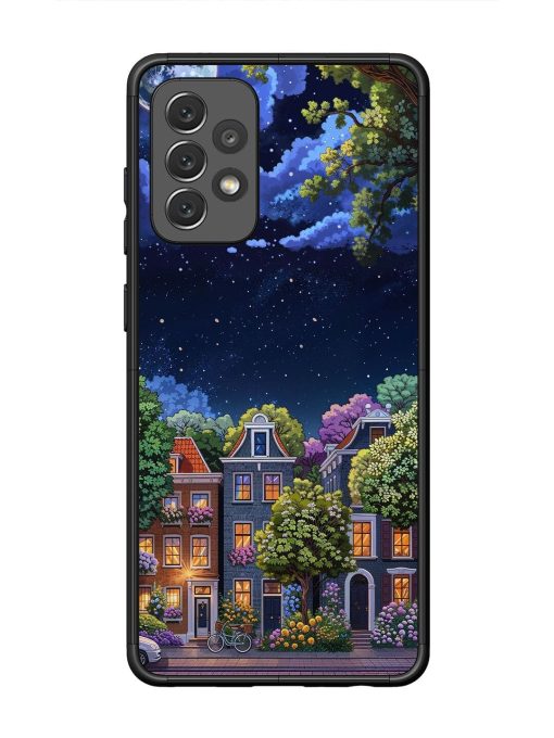 Moonlit Streets Glossy Soft Edge Case for Samsung Galaxy A72 Chachhi