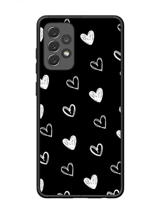 Scattered Hearts Glossy Soft Edge Case for Samsung Galaxy A72 Chachhi