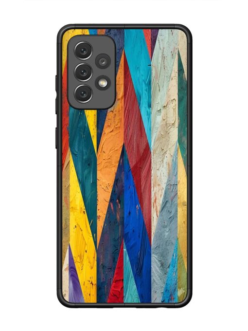 Abstract Tapestry Glossy Soft Edge Case for Samsung Galaxy A72 Chachhi