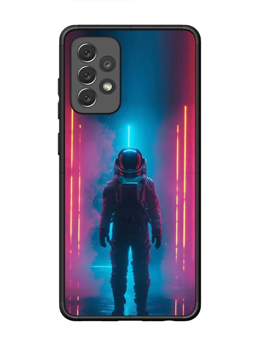 Neon Astronaut Glossy Soft Edge Case for Samsung Galaxy A72 Chachhi