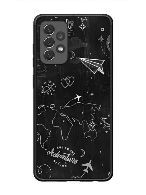 Wanderlust Sketchbook Glossy Soft Edge Case for Samsung Galaxy A72 Chachhi