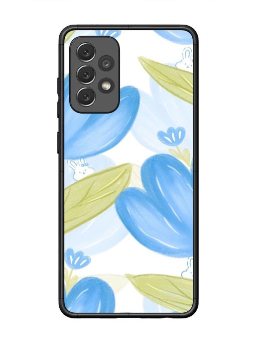 Bunny'S Blue Garden Glossy Soft Edge Case for Samsung Galaxy A72 Chachhi