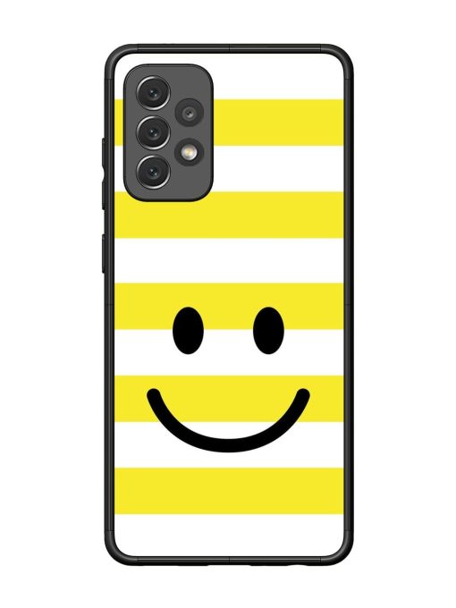 Smiling Stripes Glossy Soft Edge Case for Samsung Galaxy A72 Chachhi