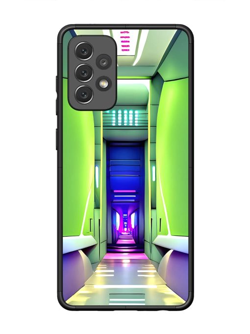 Neon Corridor Glossy Soft Edge Case for Samsung Galaxy A72 Chachhi