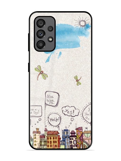 Doodle City Glossy Soft Edge Case for Samsung Galaxy A73 (5G)