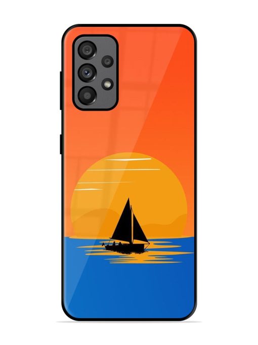 Sunset Sail Glossy Soft Edge Case for Samsung Galaxy A73 (5G)