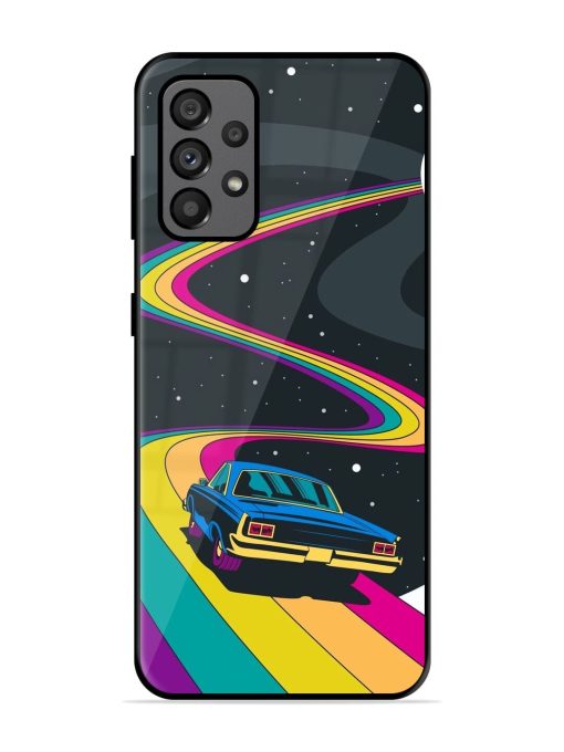 Rainbow Road Glossy Soft Edge Case for Samsung Galaxy A73 (5G)